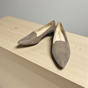 Anne Klein Taupe Suede Flats